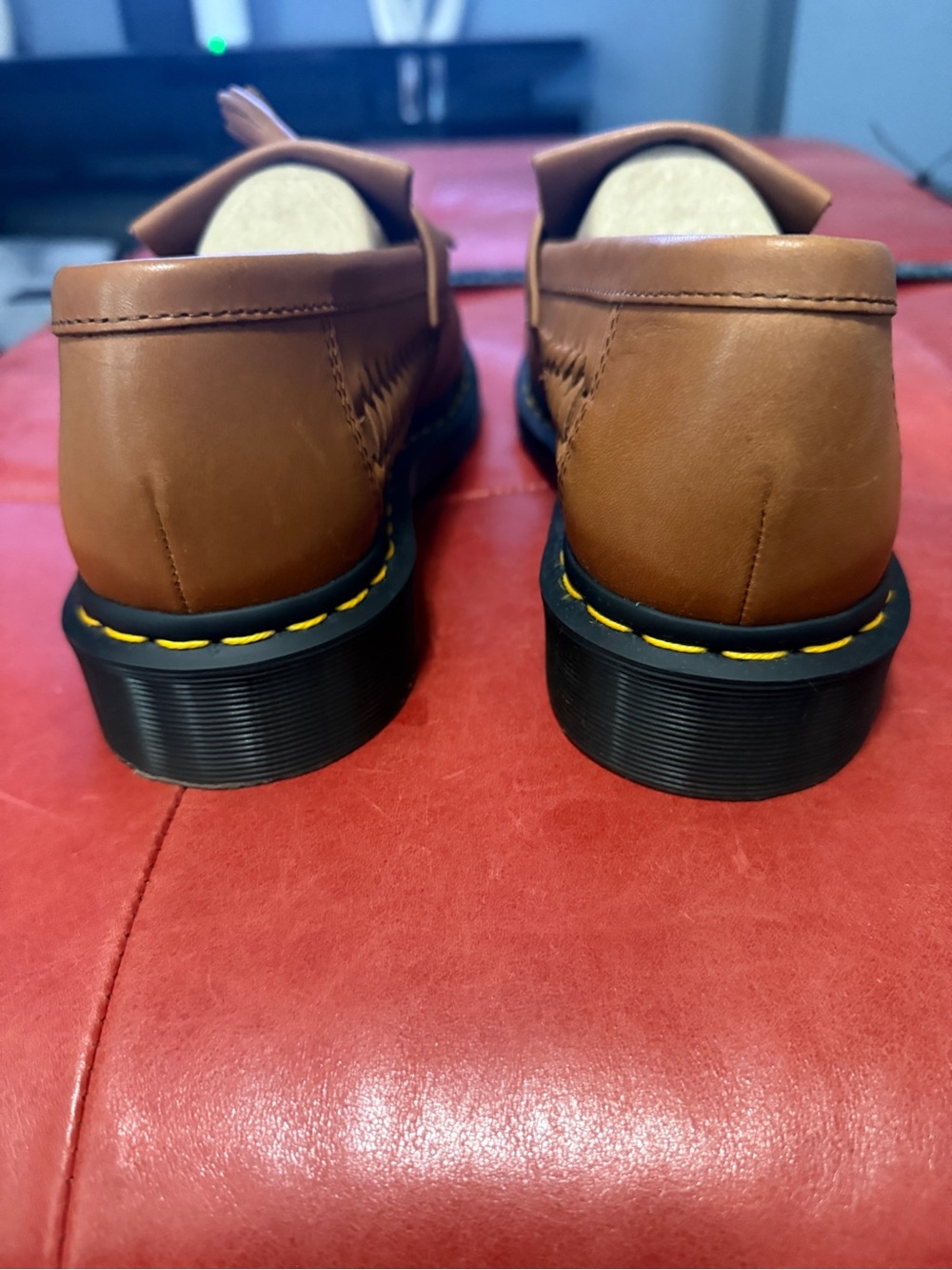 Dr. Martans ADRIAN WOVEN LEATHER TASSEL LOAFERS size 10 - Picture 7 of 8